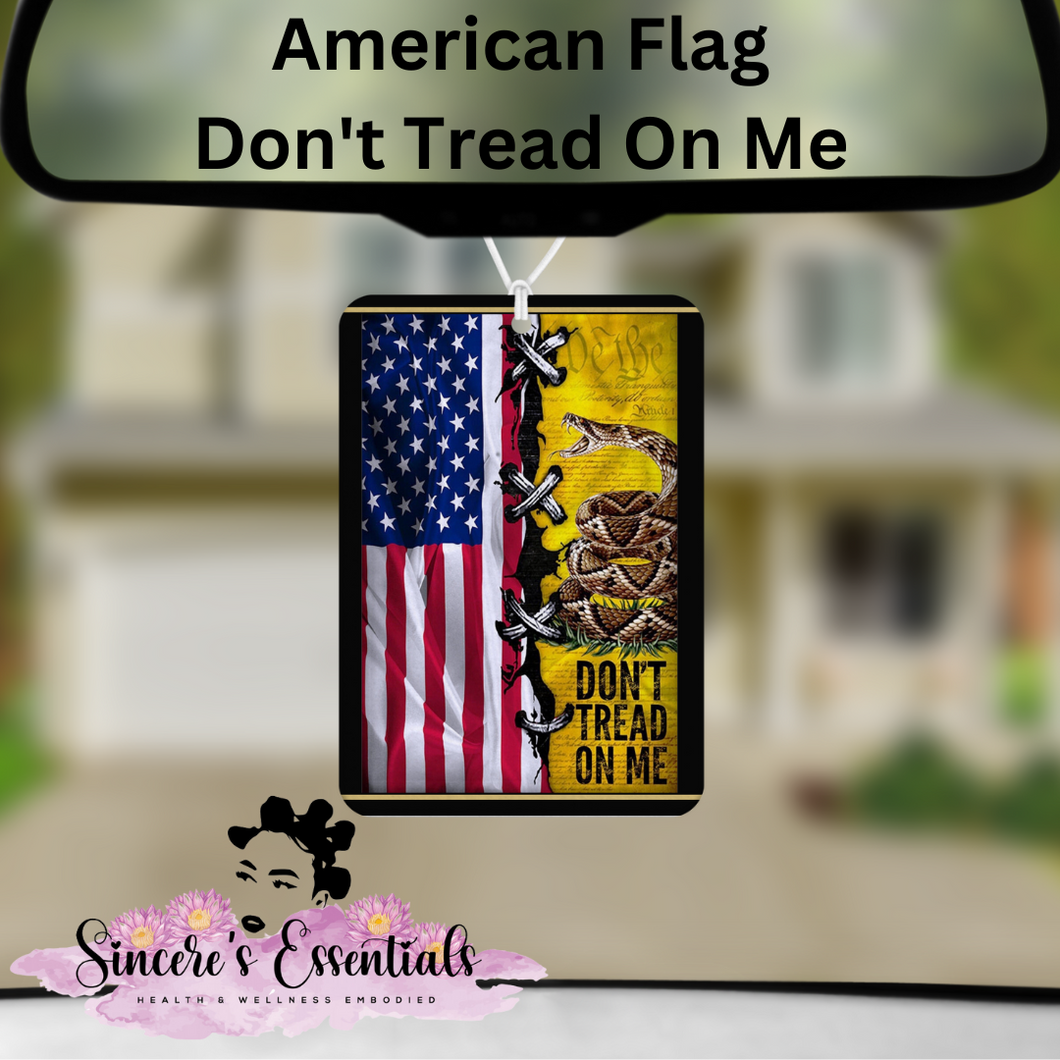 Custom Car Air Freshener! American Flag-