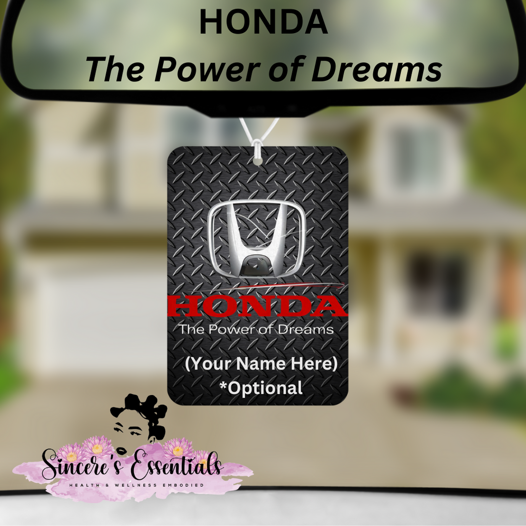 Custom Car Air Freshener! HONDA- 