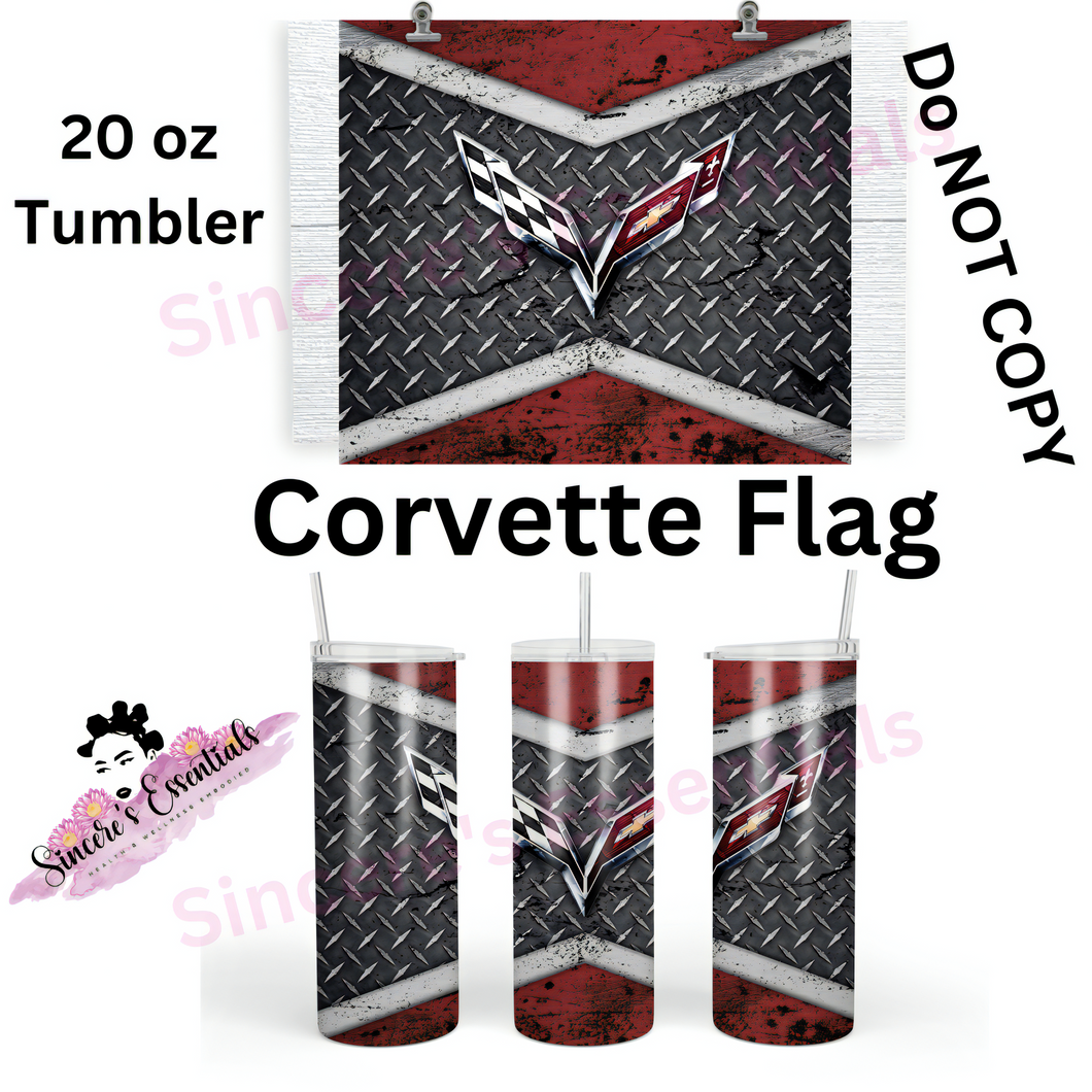 Corvette Rugged Design- 20 oz Tumbler