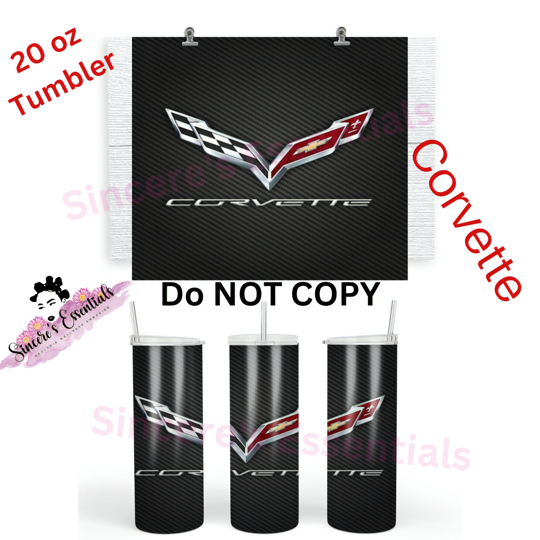 Corvette Sleek Design- 20 oz Tumbler