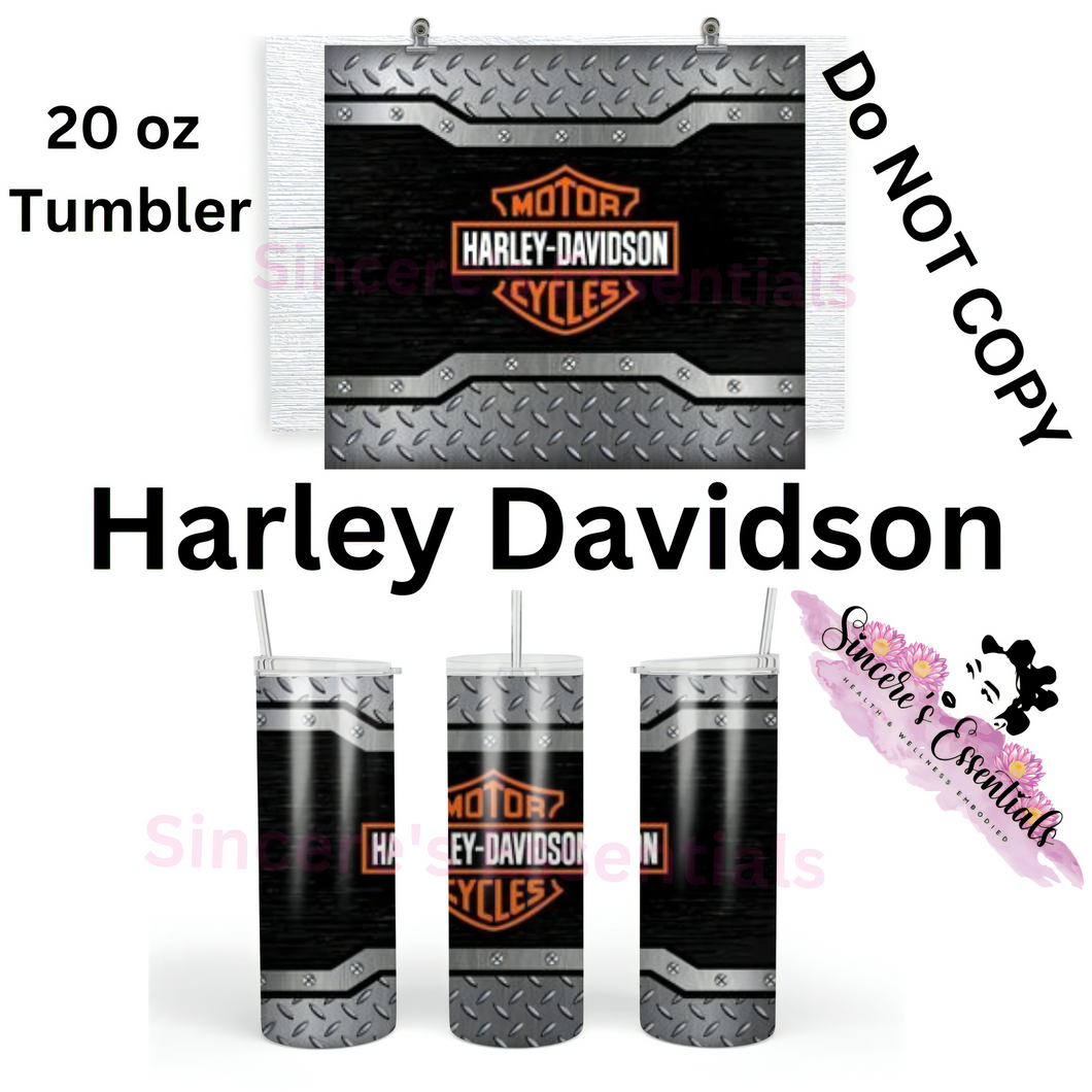 Harley Davidson Design- 20 oz Tumbler
