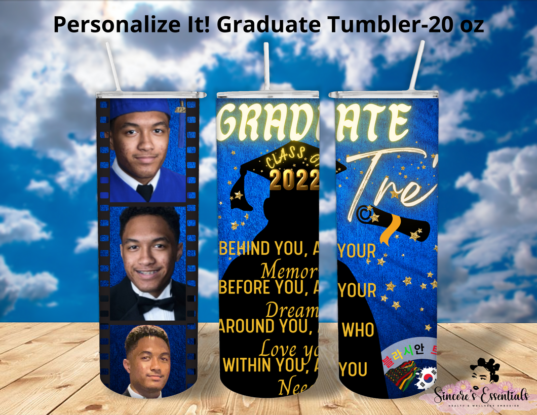 Personalize It! Graduate Tumbler-20 oz