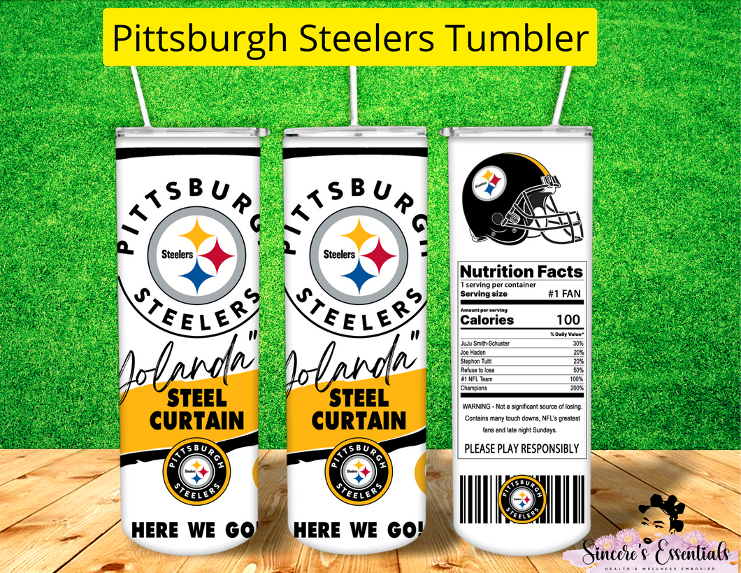 Personalize It! Pittsburgh Steelers Tumbler-20 oz